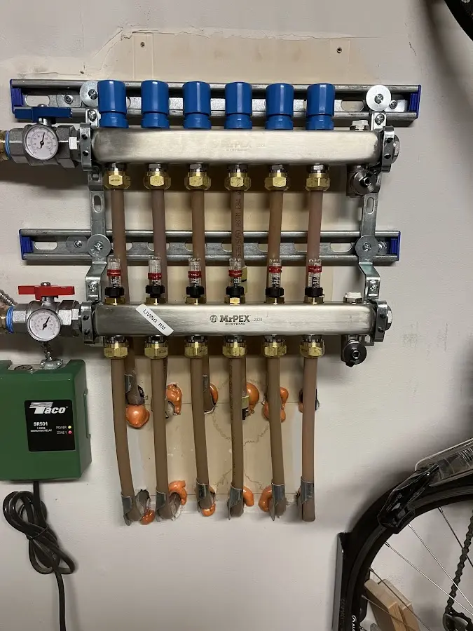 Plumber performing Leak Detection at a residential property in Bealeton